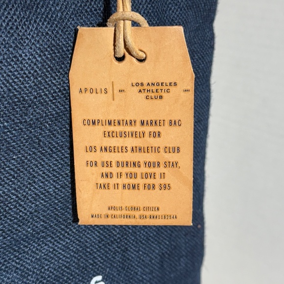 Apollo’s Market Bag - Los Angeles Athletic Club Canvas Tote - Picture 2 of 8